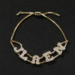 Bracelet pavé ajustable personnalisé