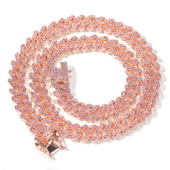 Dazzling Pink Pavé Necklace