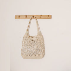 Rope Tote Bag Openwork Beach Bag