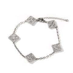 Bracelet Ajustable à Quatre Feuilles