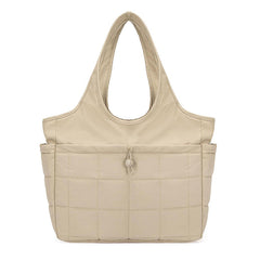 Quilted Puffer Tote Bag for Women