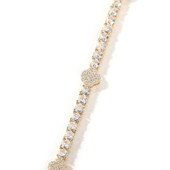 Fully-Paved Clover Bracelet