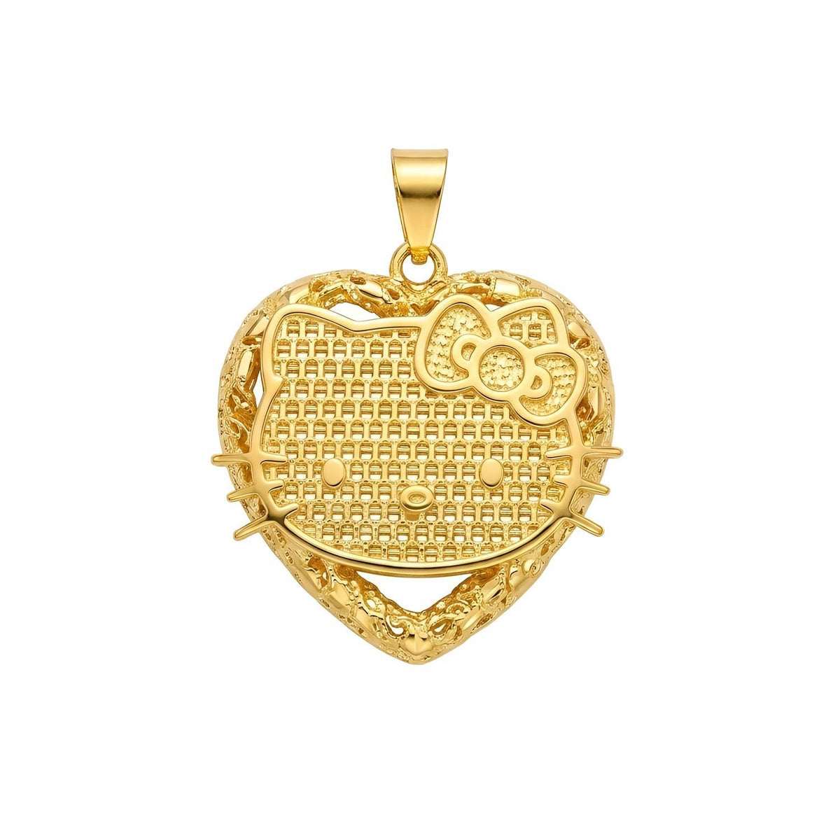 Kitty Heart Pendant Necklace