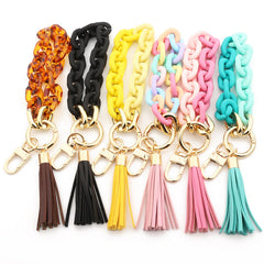 Wristlet Link Keychain Key Ring Bracelet