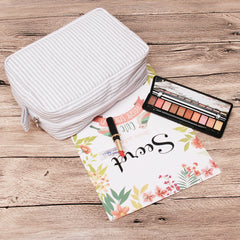 Seersucker Cosmetic Bag