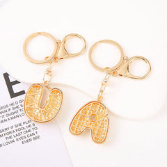 Cute Initial Letter Keychain Backpack Charms
