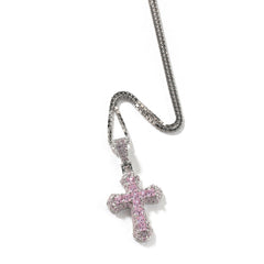 Mini Iced-Out Cross Necklace