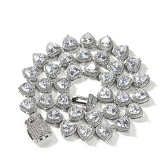 Heart Link Tennis Necklace