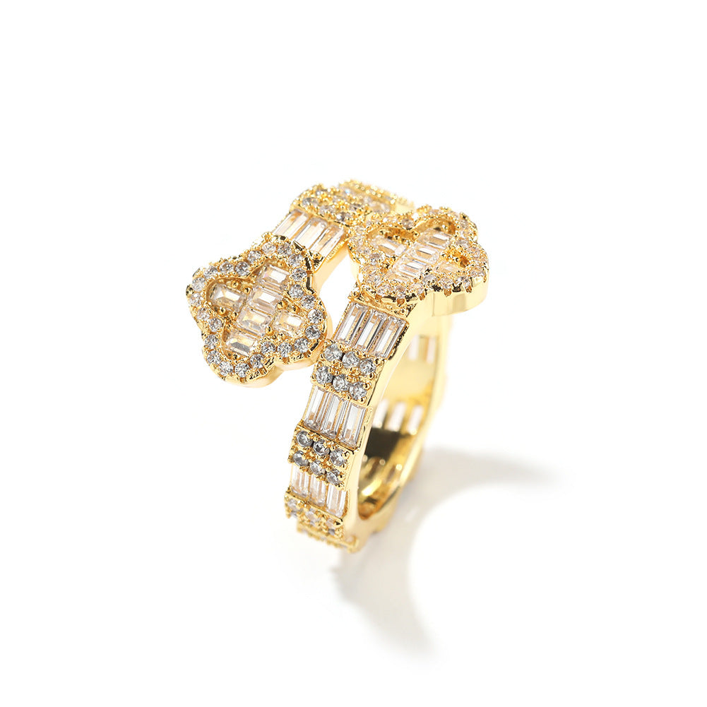 Floral Cross Ring