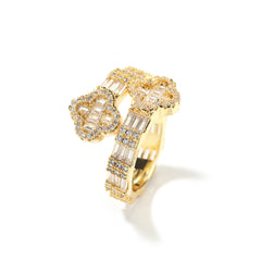 Floral Cross Ring