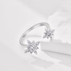 Bague ouverte Étoile du Nord