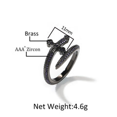 Bague D'épée Violette Glacée
