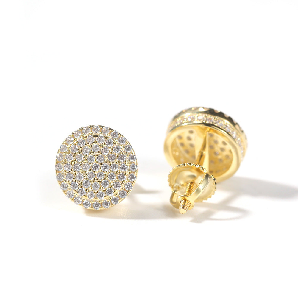 Diamants Encerclés Stud Earrings