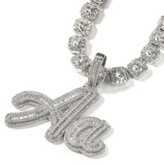 1-6 Letters Iced Out Custom Necklace