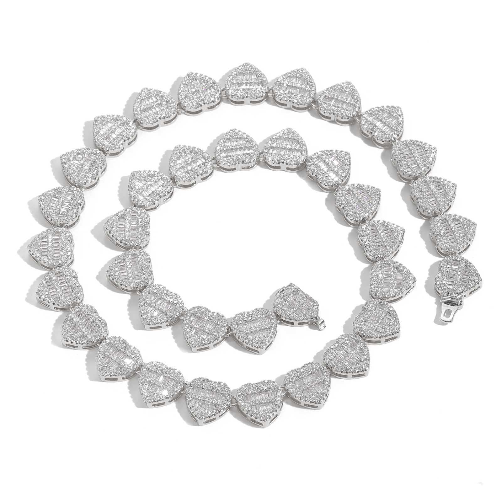 Crushed Heart Necklace
