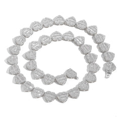Crushed Heart Necklace