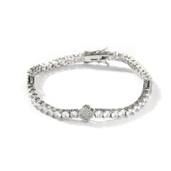 Fully-Paved Clover Bracelet