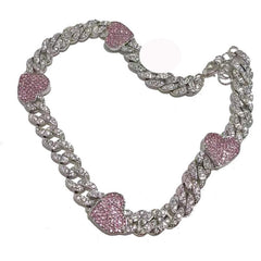 Pavé Heart Clavicle Chain
