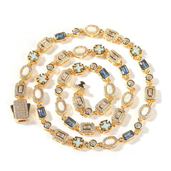 Blue Ice Multi-Stone Necklace