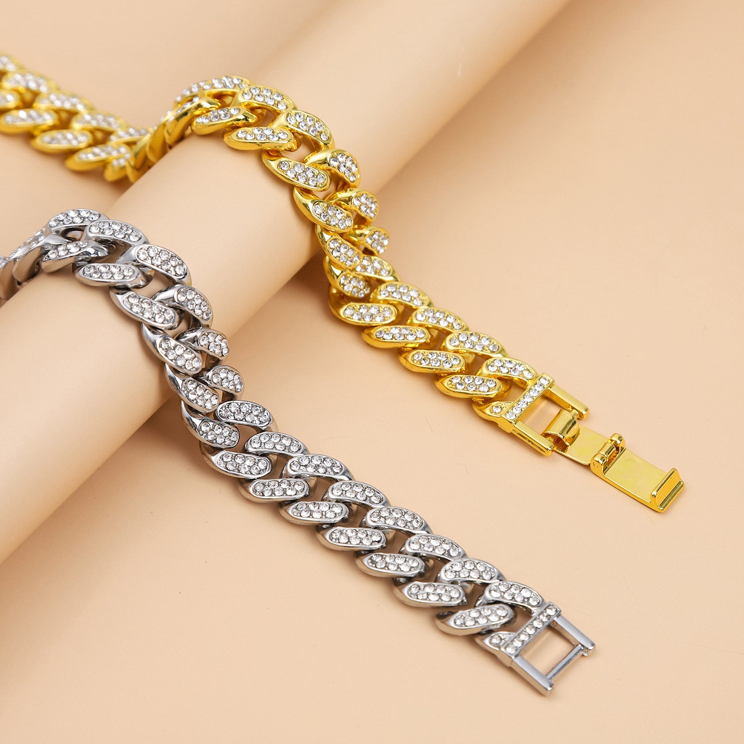 Internet celebrity trend Cuban chain bracelet