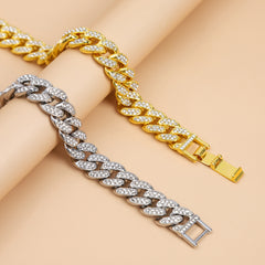 Internet celebrity trend Cuban chain bracelet