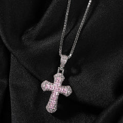 Mini Iced-Out Cross Necklace