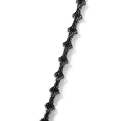 All Black CZ Cluster Tennis Bracelet