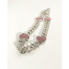Pavé Heart Clavicle Chain