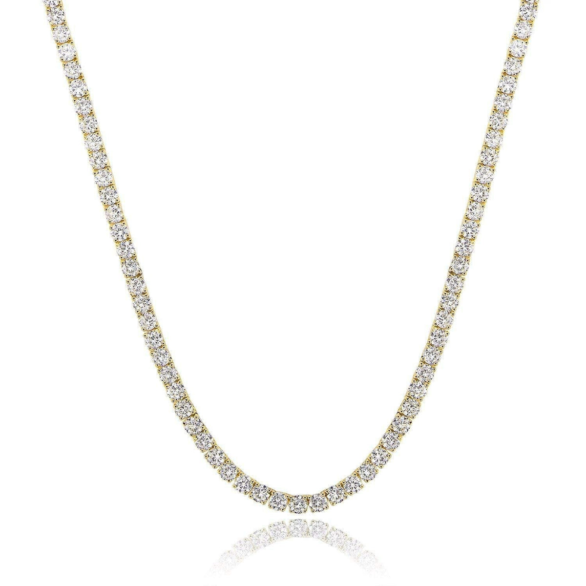 Mini Tennis Necklace/ 2mm width