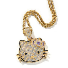 Small Kitty Pendant Necklace