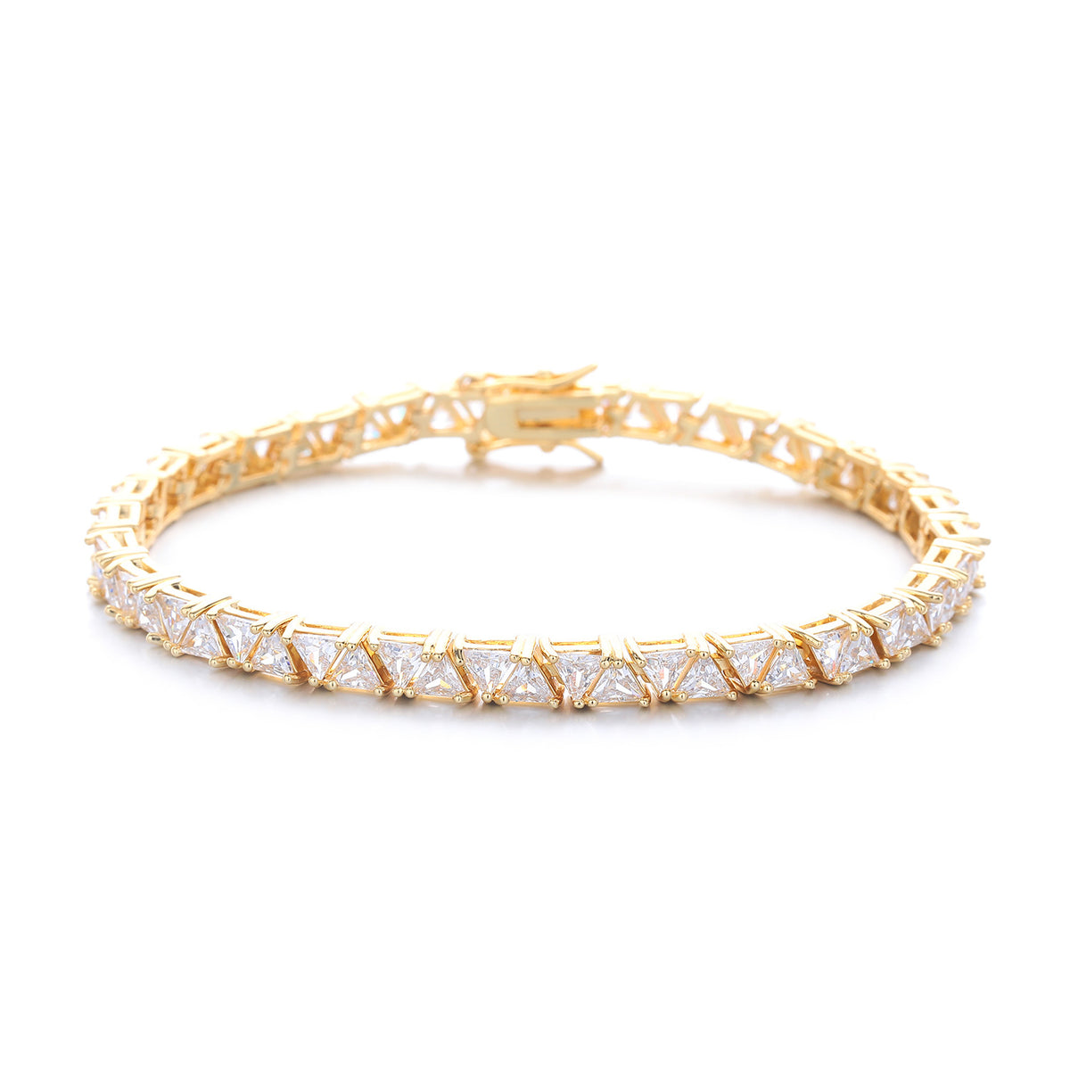 Trillion Cut Tennis Bracelet