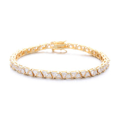 Trillion Cut Tennis Bracelet