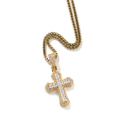 Mini Iced-Out Cross Necklace