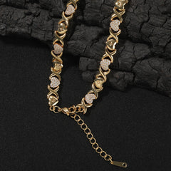 XO Heart Chain Bracelet
