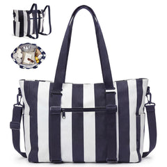 Nautical Multi-Pocket Large Capacity Beach Tote