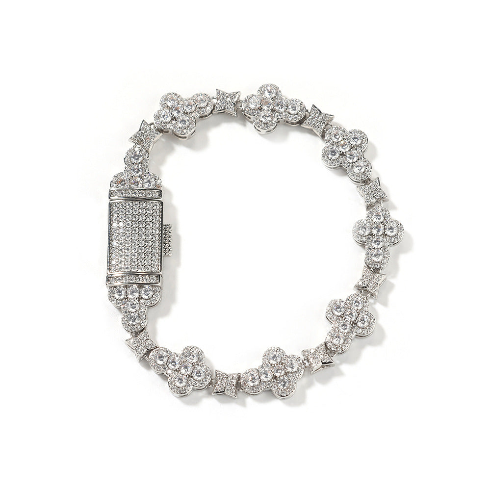 Bracelet à clous en forme de croix