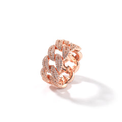 Iced Out Cuban Link Ring