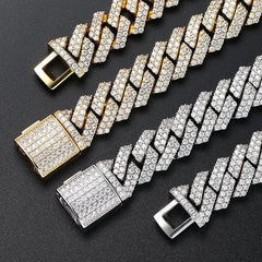 Dense diamond diamond Cuban necklace