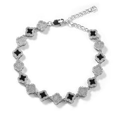 Dainty Clover Zircon Bracelet