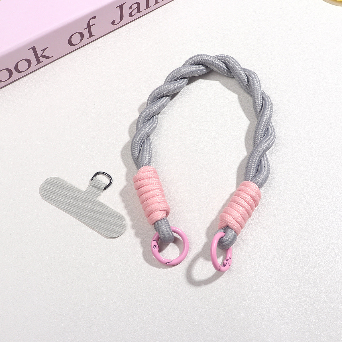 Vibrant Braided Rope Keychain/Bag Charm/Phone Lanyard