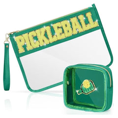 2 Pieces Set Flat Clear Pouch PVC Toiletry Storage Bag (MOQ 5)