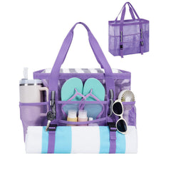 Large Mesh Beach Tote & Utility Bag