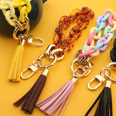 Wristlet Link Keychain Key Ring Bracelet