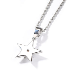 Rotating Star Pendant Necklace