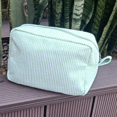 Seersucker Cosmetic Bag