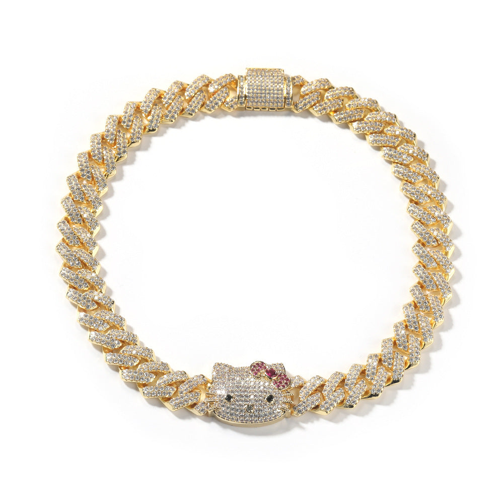 Kitty Cuban Bracelet