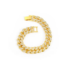 Internet celebrity trend Cuban chain bracelet