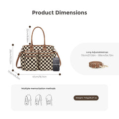 Checkerboard Tote Bag