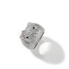 Kitty Pavé Statement Ring