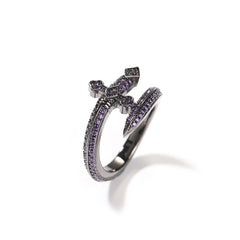 Bague D'épée Violette Glacée